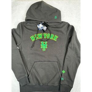 New Era New York Mets St Patricks Day Hoodie Mens Black Green Clover MLB